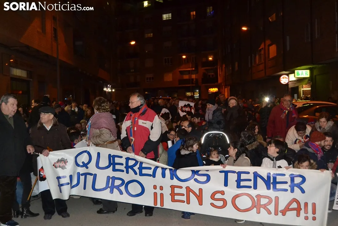 Manifestación de Soria Ya antes del Madrid y fiesta en la Herradores. SN