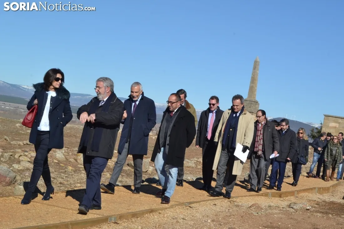 Una imagen de la visita este lunes. /SN