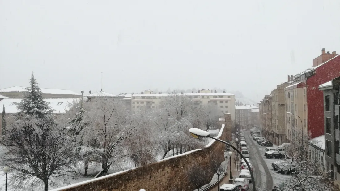 La nieve en la capital. Sergio Garcia
