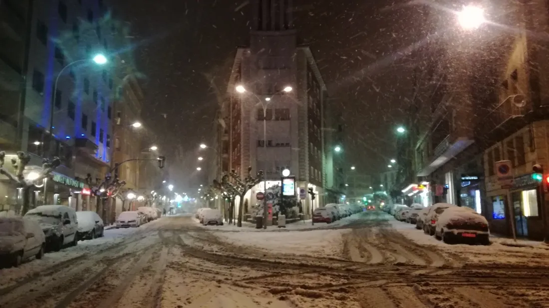 La nieve en la capital. Sergio Garcia