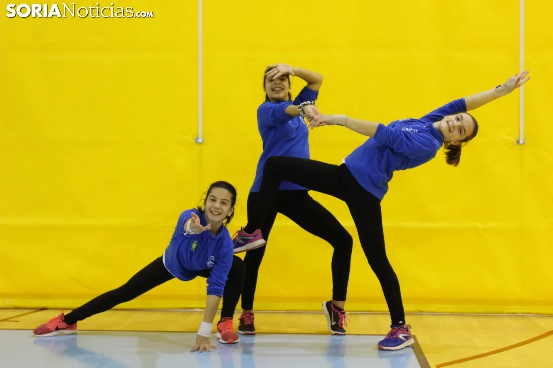 Entrenamiento del CD Gimnasia Soria en el Pabellón Los Pajaritos. Bernat Díez.