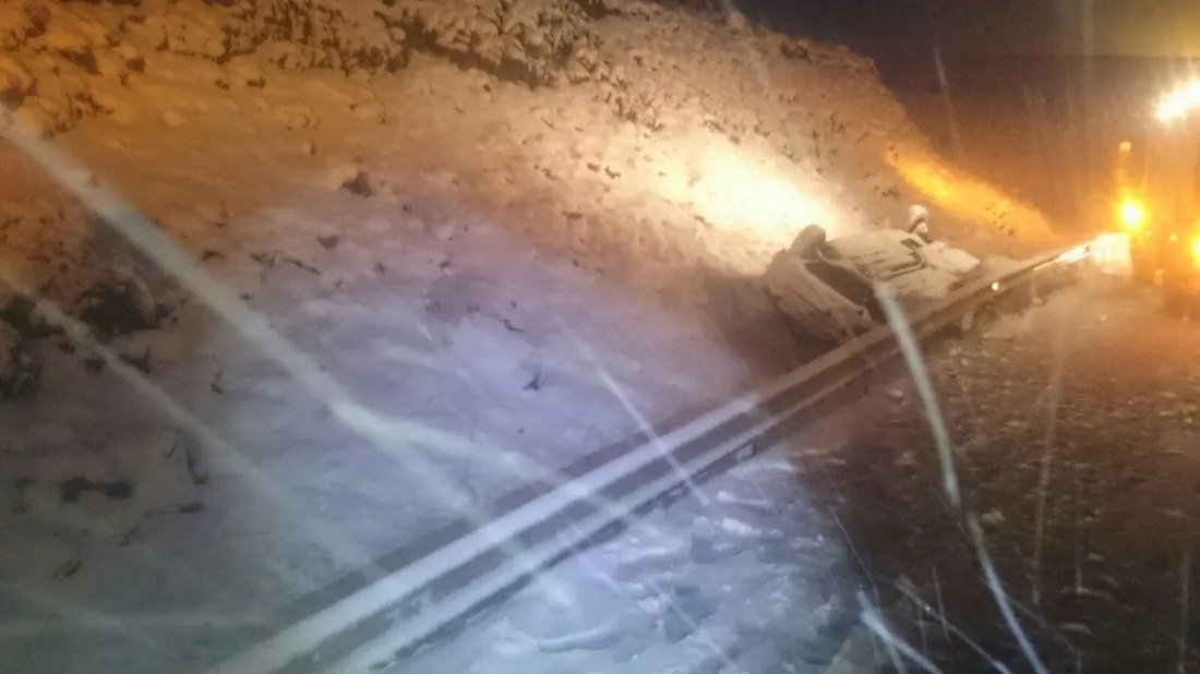 Vuelco de un vehiculo.