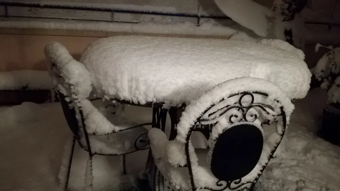 La nieve en la capital. Carlos Aza