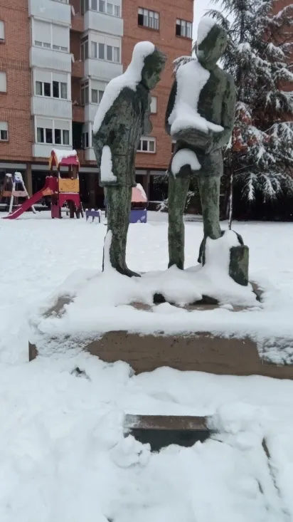 Domingo de nieves en Soria.