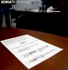 Una papeleta de voto para estas elecciones en la provincia. /SN