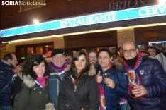 Aficionados rojillos en Madrid. SN