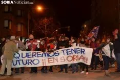 Manifestación de Soria Ya antes del Madrid y fiesta en la Herradores. SN