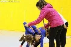 Entrenamiento del CD Gimnasia Soria en el Pabellón Los Pajaritos. Bernat Díez.