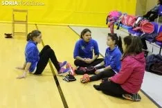 Entrenamiento del CD Gimnasia Soria en el Pabellón Los Pajaritos. Bernat Díez.