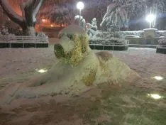 La nieve en la capital. Ángel Ortiz