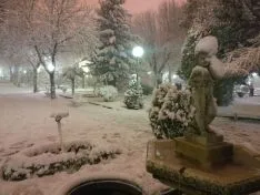 La nieve en la capital. Ángel Ortiz