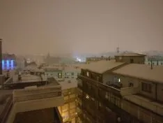 La nieve en la capital. Ángel Ortiz