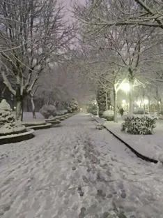 La nieve en la capital. Beatriz Cascante