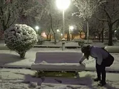 La nieve en la capital. Beatriz Cascante