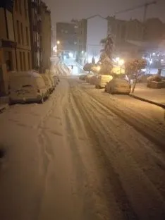 La nieve en la capital. David Ferreiro