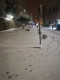 La nieve en la capital. David Ferreiro