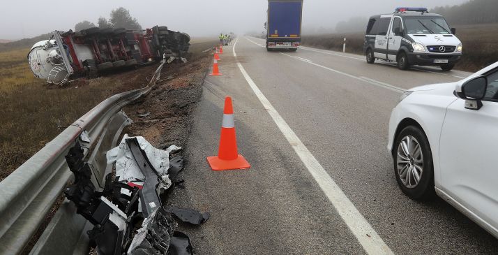 AMPLIACIÓN. Fallece un vecino de Soria en la N-122 en término de La Mallona