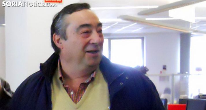 Carmelo Gómez el pasado lunes en la Delegación Territorial de la Junta en Soria. /SN