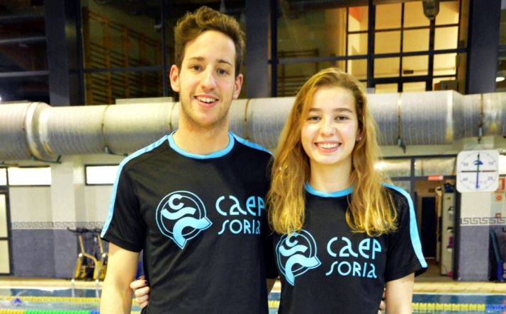 Carmen, con su entrenador, Diego Martín./CNS