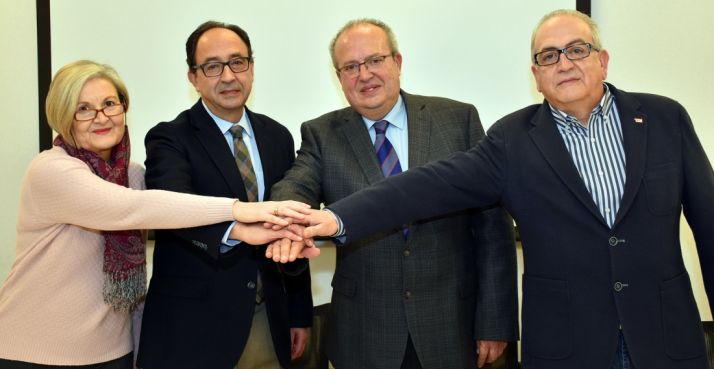 María Cruz Garrido, Manuel López, Enrique Delgado y Modesto Fernández. /Jta.