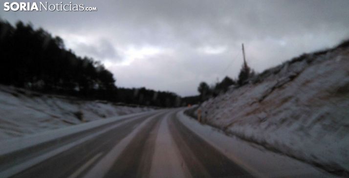 Imagen de la CL-117 entre Abejar y Molinos de Duero. /SN