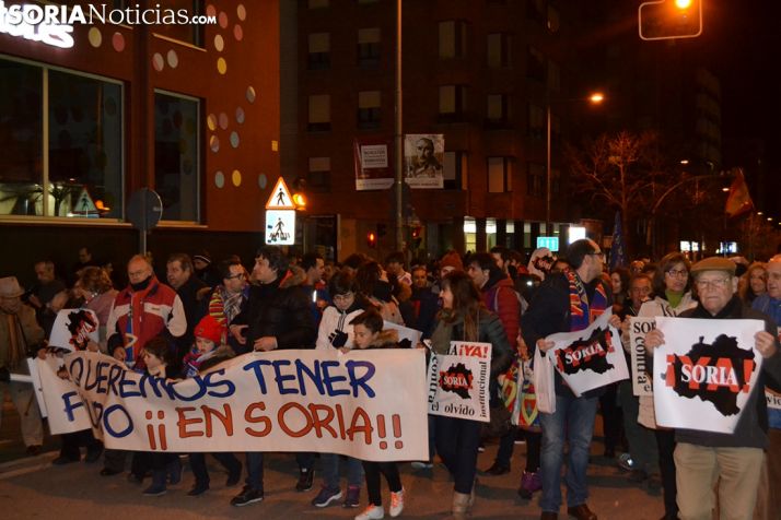 Manifestación de Soria Ya antes del Madrid y fiesta en la Herradores. SN