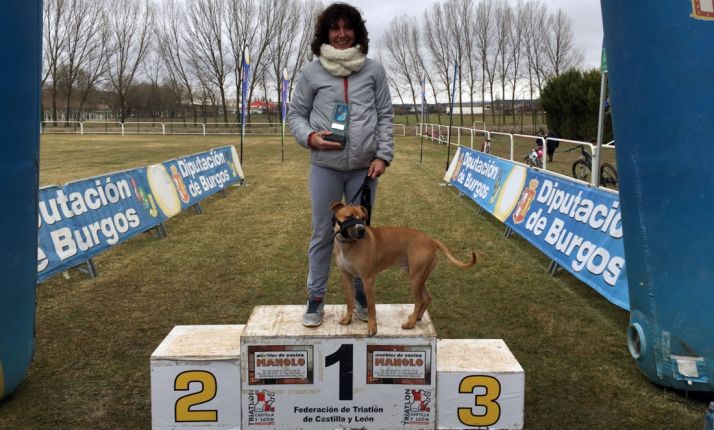 Peña, sola en un circuito donde solo corrieron varones. 