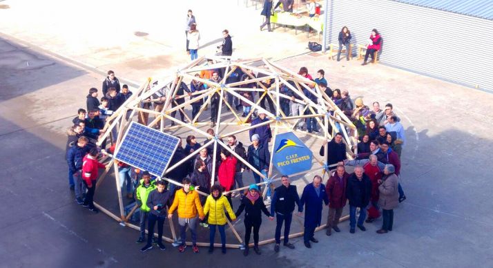 La cúpula geodésica llevada a cabo en 2017