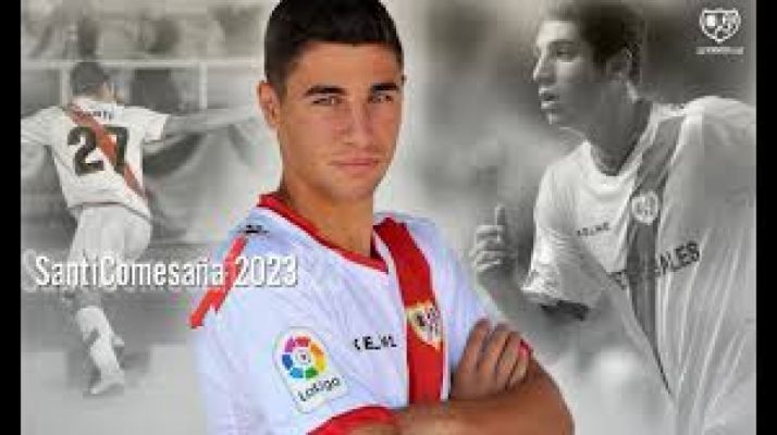 Santi Comesaña, jugador del Rayo Vallecano. Rayo Vallecano. 