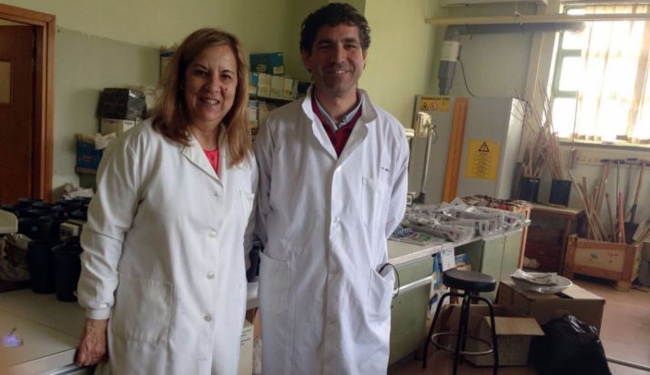 Mercedes Sánchez y Juan Manuel Antolín, investigadores de la UVa.