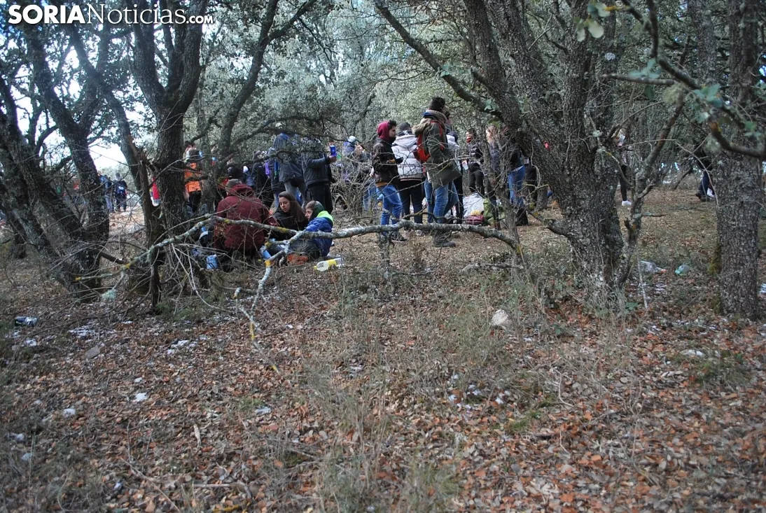 Una imagen del ambiente esta mañana en Los Royales. /SN