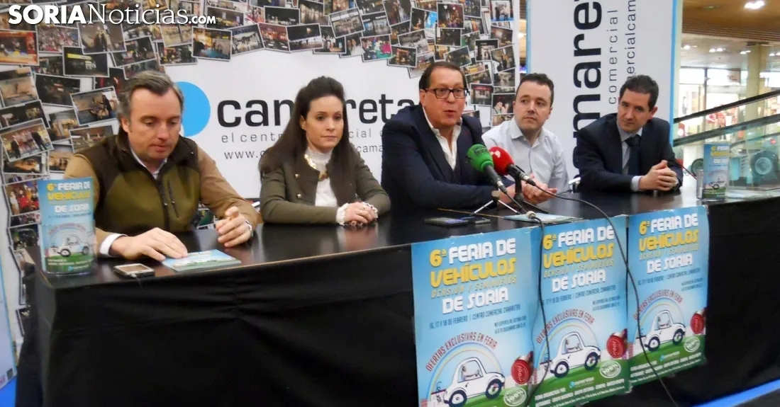 Víctor Mateo (izda.), Laura Morón, Jesús Moya, Eduardo Madurga y Félix Sanz este jueves. /SN