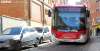 Un autobús urbano en una calle de Soria. /SN