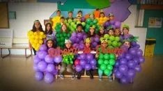 Una imagen del carnaval en el colegio. /FdR