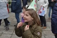 Desfile de Cabezudos en el Viernes de Carnaval soriano.