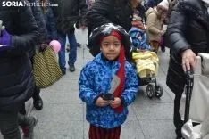 Desfile de Cabezudos en el Viernes de Carnaval soriano.