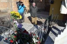 Homenaje a Antonio Machado y Odón Alonso en el Cementerio de Soria.