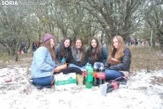 Una imagen del ambiente esta mañana en Los Royales. /SN