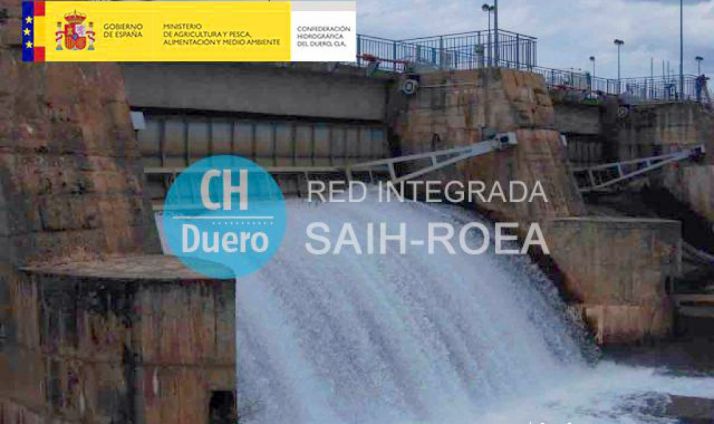 Imagen de la presa de Buitrago, en la nueva web.