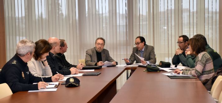 Reunión del Comité Territorial de Seguridad de Soria este martes. /Jta.