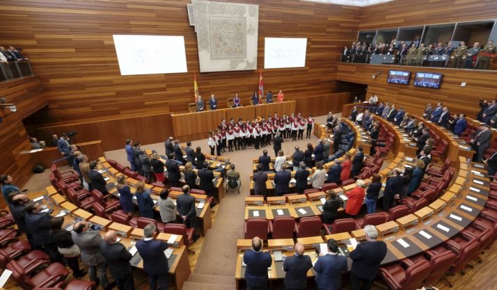 Imagen de sede parlamentaria regional este lunes.