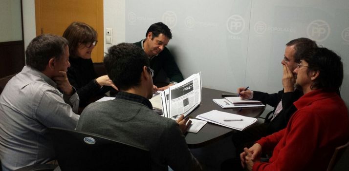 Un momento de la reunión.