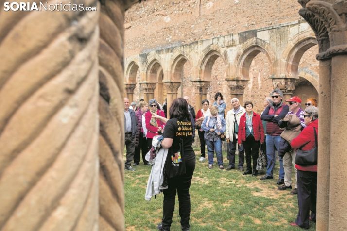Los Arcos de San Juan de Duero durante una visita guiada. Soria Noticias. 