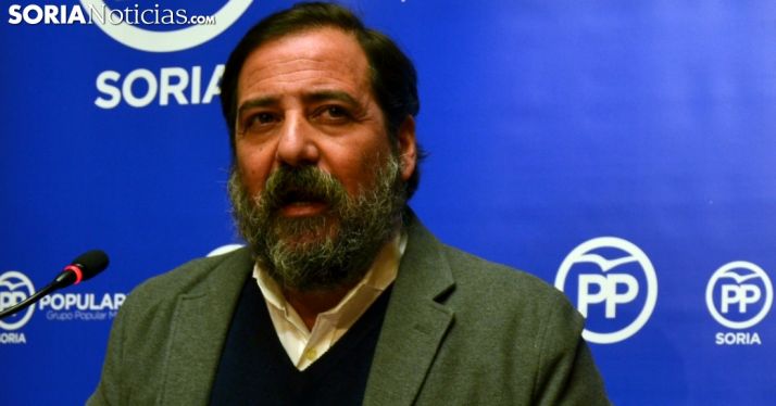 José Manuel Hernando, concejal del PP en el Ayuntamiento de Soria, este miércoles. /SN