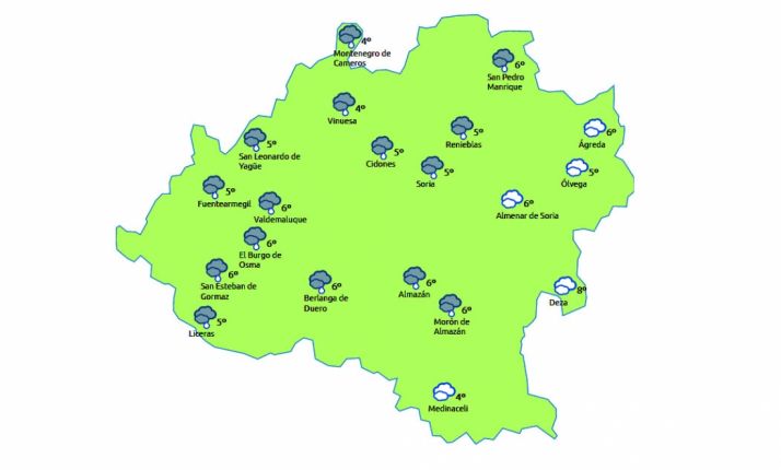 Previsión a las 13:00 h. /eltiempo.es