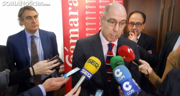 Martín Tobalina este jueves en la Cámara de Soria. /SN