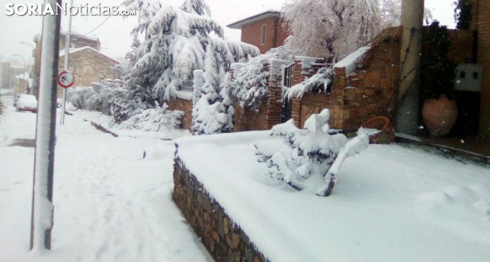 La travesía de Ágreda esta mañana de lunes. /SN