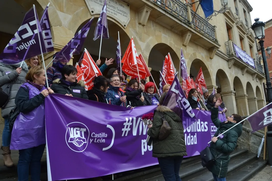 Imágenes del 8-M en Soria. 