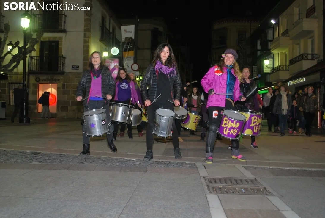 Una imagen de la manifestación de este jueves, 8-M. /SN