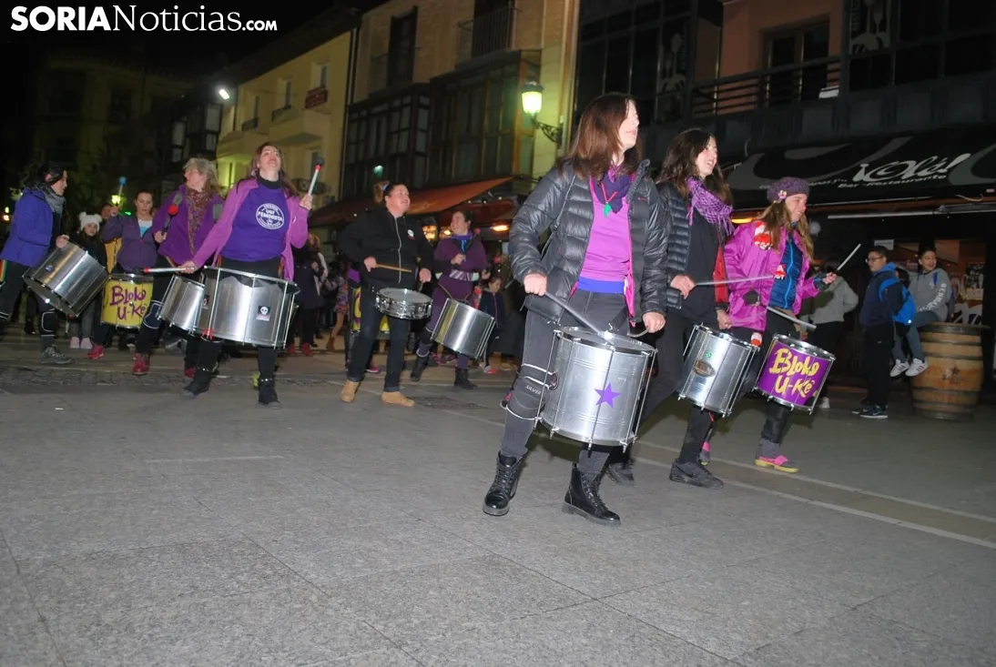 Una imagen de la manifestación de este jueves, 8-M. /SN
